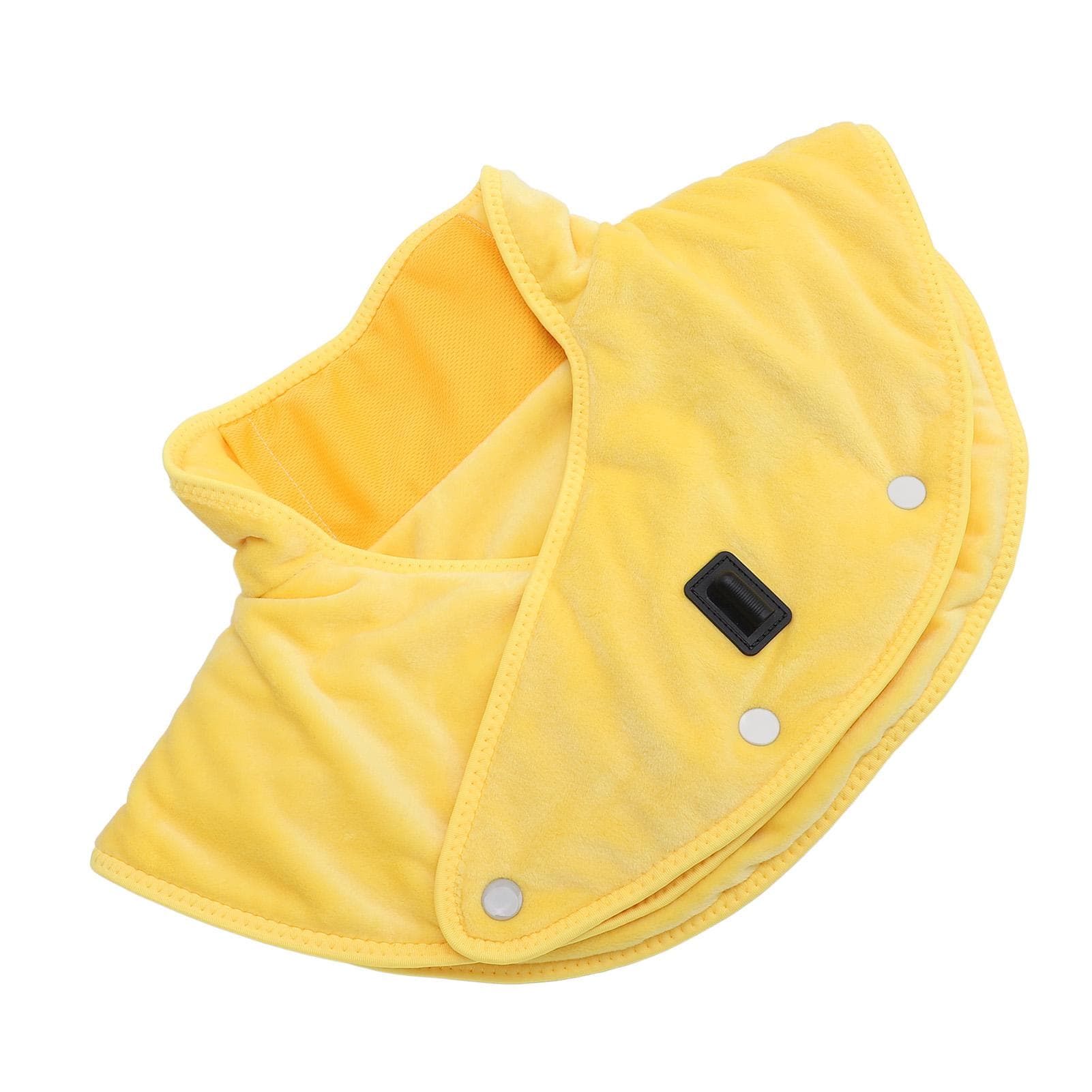 Heating Pad for Shoulder Neck 3 Levels Settings Adjustable Timer 3 Zone Heating Carbon Fiber yellow