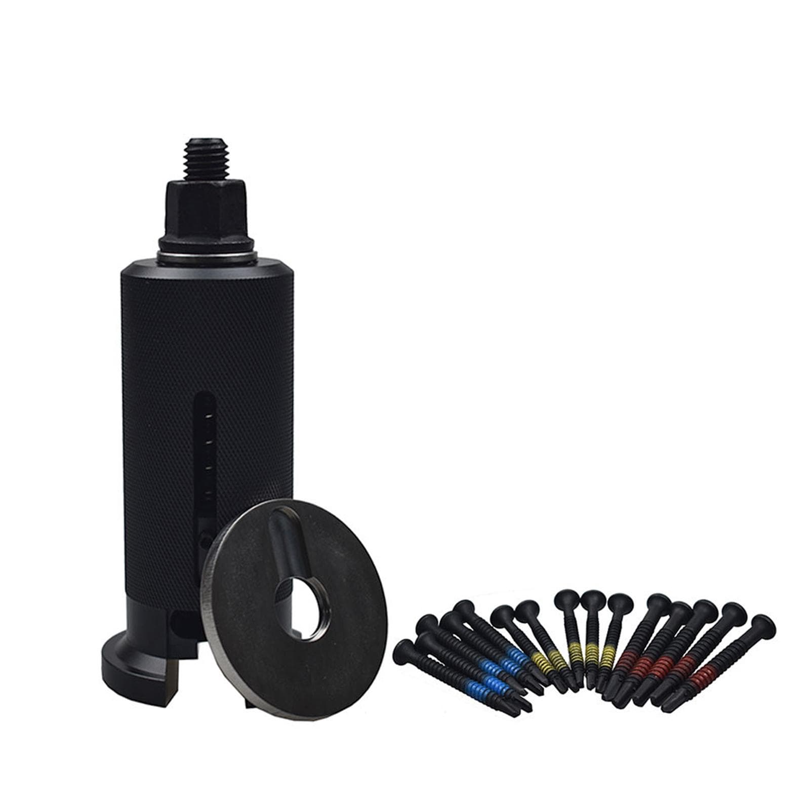 Lock Cylinder Puller Set, Professional Locksmith Euro Cylinder Puller with Screws Door Lock Core black