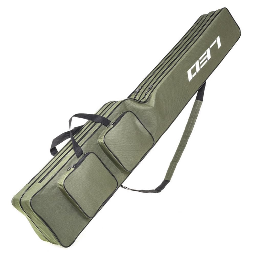 Two Layer 130cm Fishing Rod Reel Bag Fishing Pole Gear Tackle Tool Carry