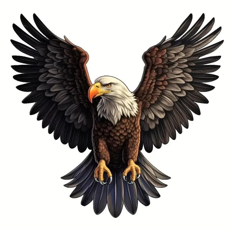 J475# Car Sticker Flying Eagle Spread Its Wings And Fly Waterproof Vinyl Decal Car Accessories Decor Pegatinas Para Coche 17x16cm