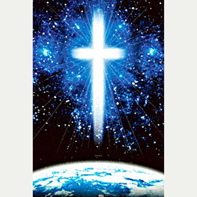 Diamond Embroidery Christian Cross DIY Diamond Painting Diamond Mosaic Pictures Home Decor 20X30CM