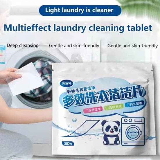 30Pcs/60pcs/90pcs/120pcs/150pcs Laundry Detergent Nano Super Washing Soap Gentle Washing Powder Sheet Cleaning Product For Washing Machine 150pcs