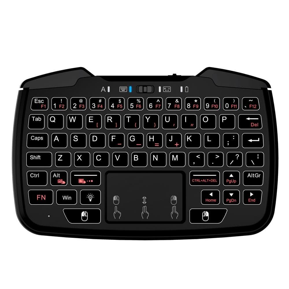 Rii RK707 2.4GHz contr leur de jeu sans fil clavier souris avec Touchpad