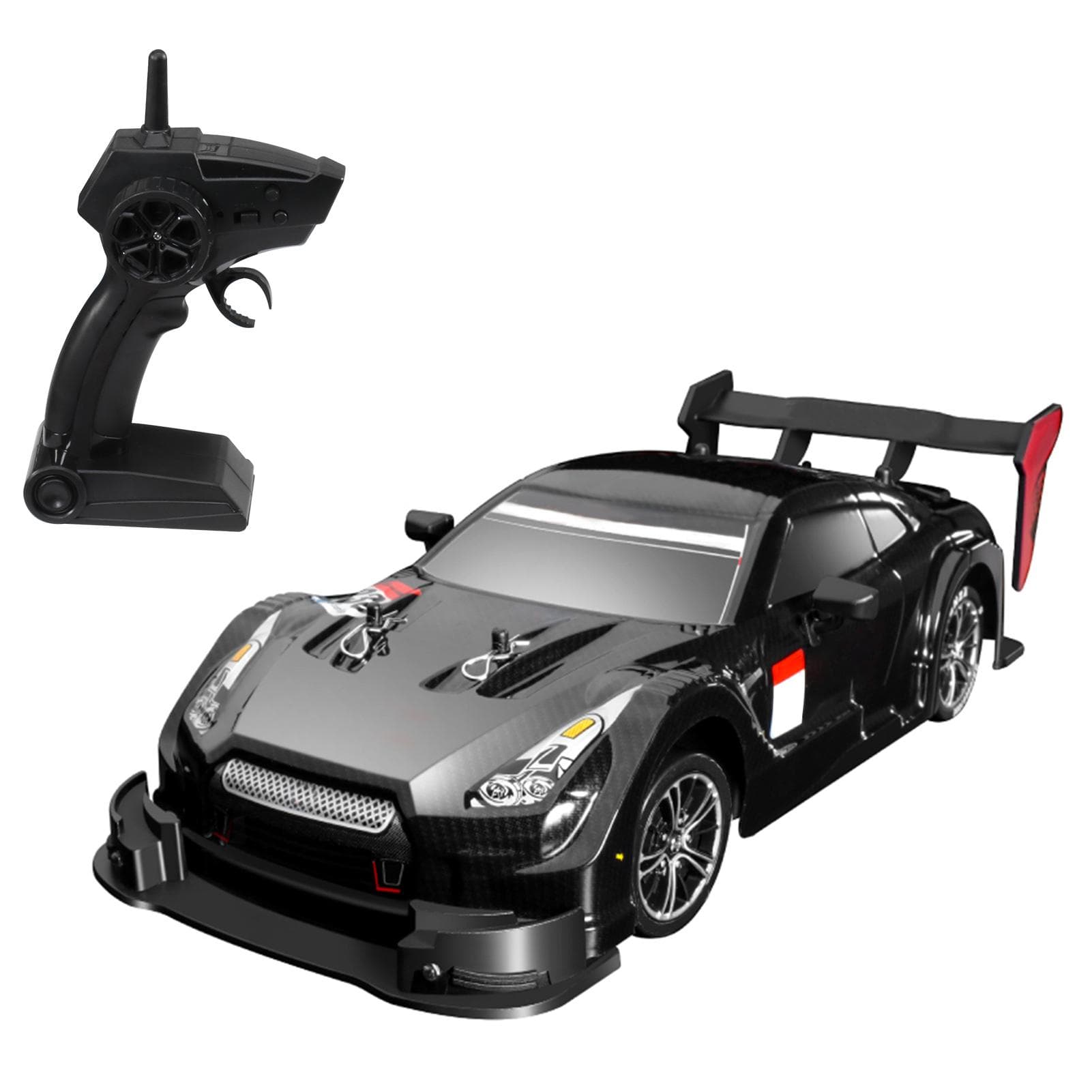 RC Drift Car 1/16 RC Car 2.4GHz 4WD 40km/h RC Race Car High Speed Kids Gift RTR black