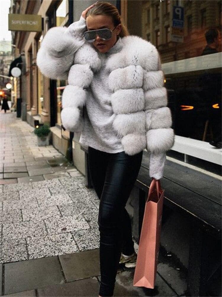 Warm Winter New Fashion Faux Fur Jackets For Women 2022 Mink Coats Women Autumn Winter Top Fashion FAUX Fur Coat Elegant Thick XL white