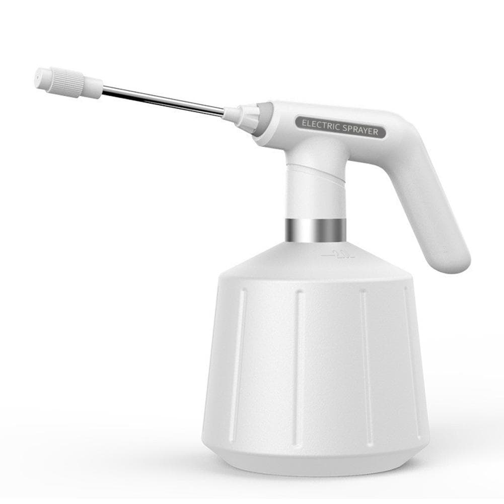 Electric Sprayer Home Use Automatic Plant MisterSpray Bottle 1.5L with 2 Spray Modes for Indoor white