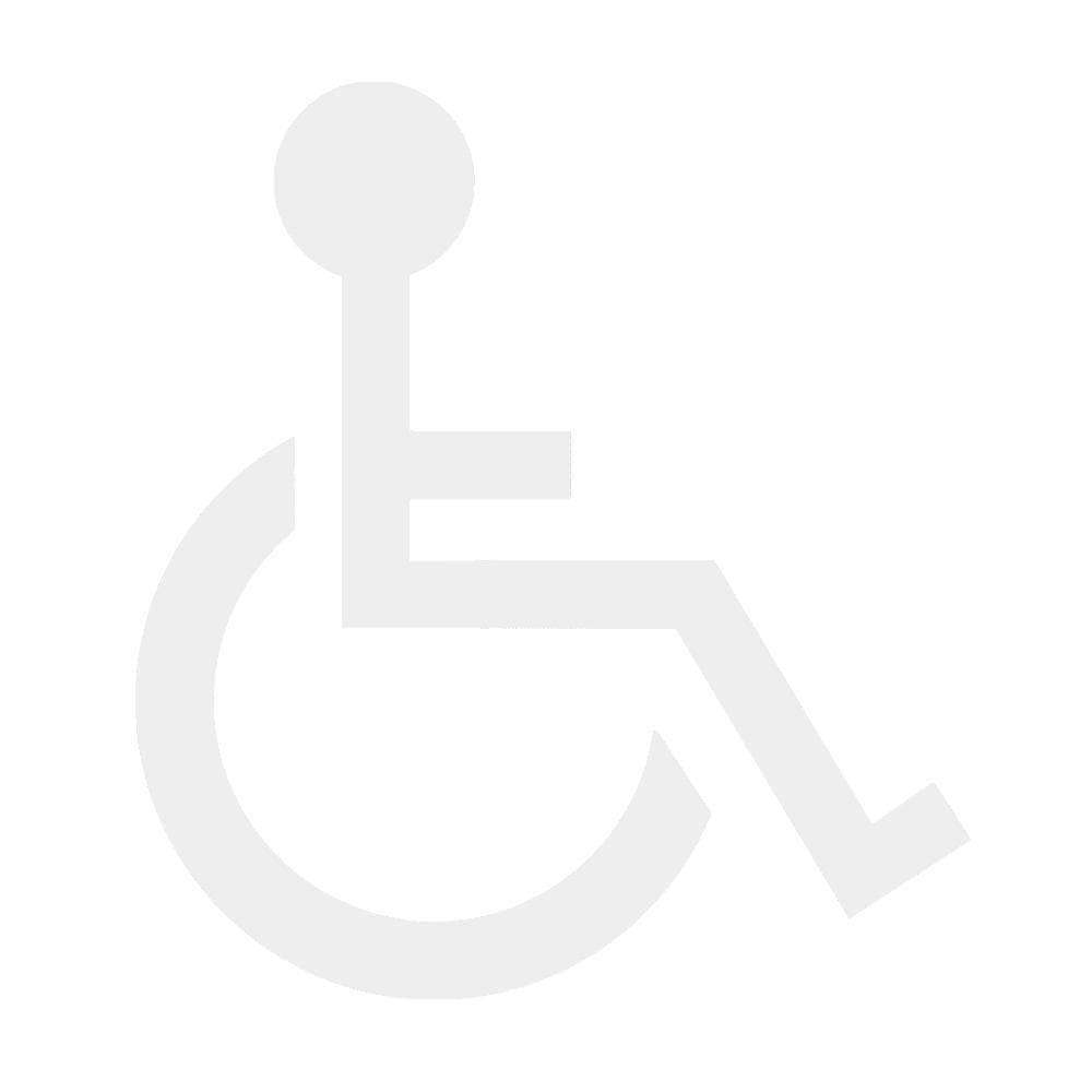 Handicap Symbol Stickers Car Decals Disability Sign For Cars PET Self Adhesive 11.2cm by 10cm white