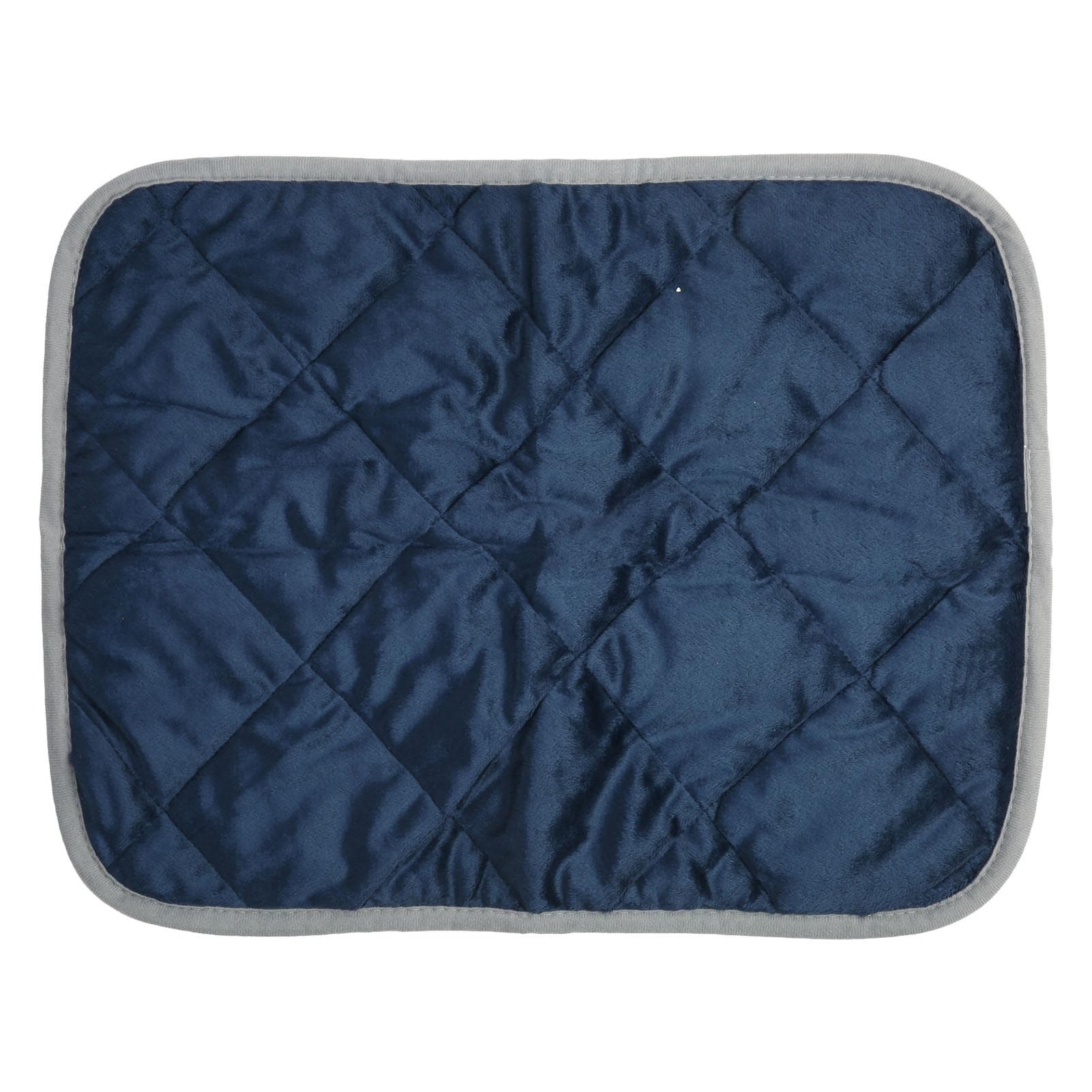 Pet Warm Pad Cat Heat Mat Dog Sleeping Bed Mat Cushion Skidproof for Home Winter Dark Blue with S