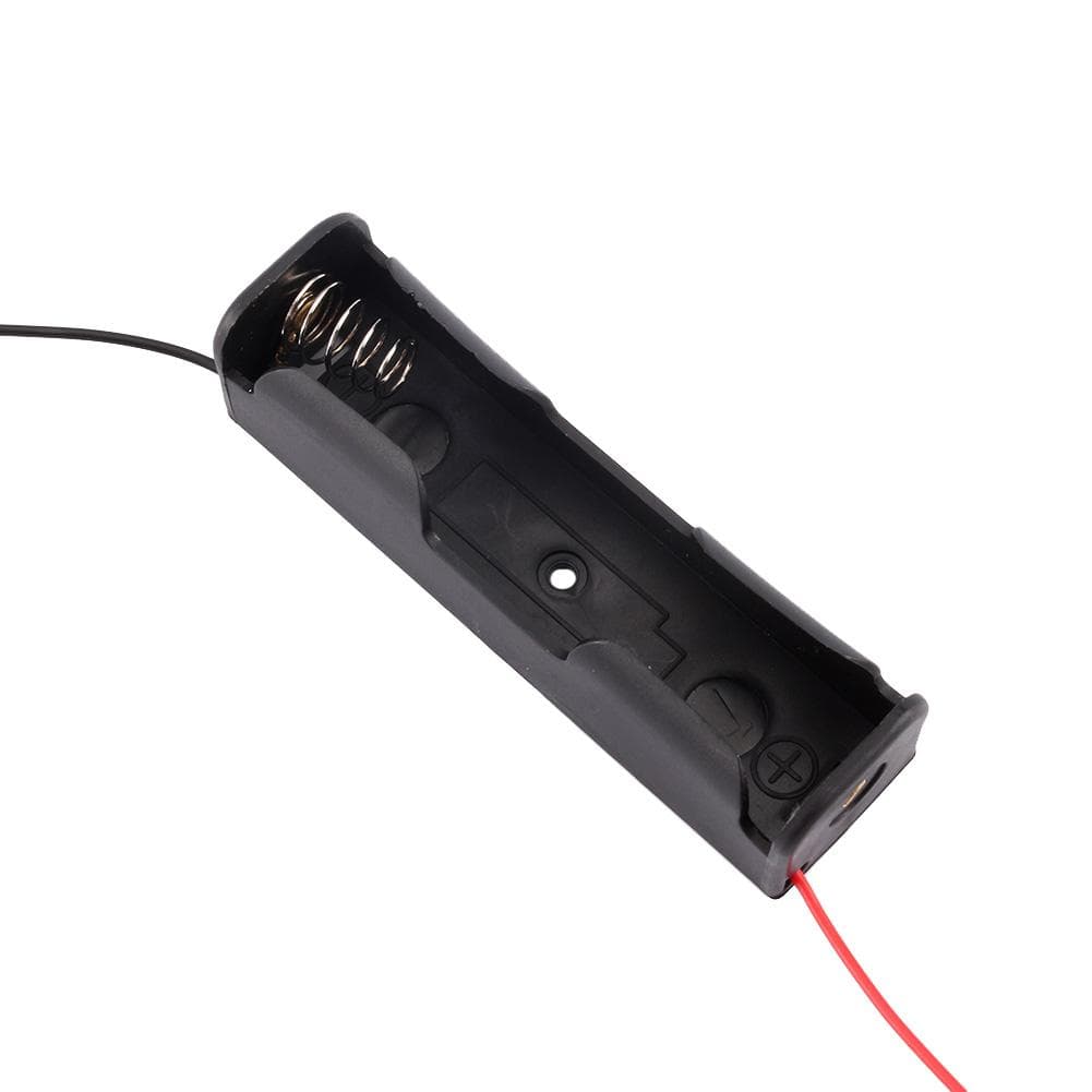 Plastic Battery Holder Storage Box Case For 18650 Rechargeable With Wire Lead
