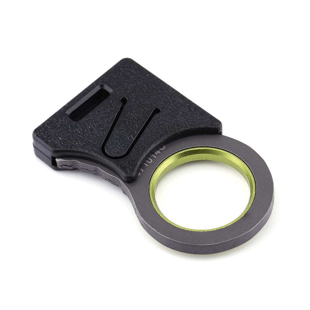 Mini EDC Tool Outdoor Survival Hook Knife Lap-belt Cut Thumb Grip Keychain
