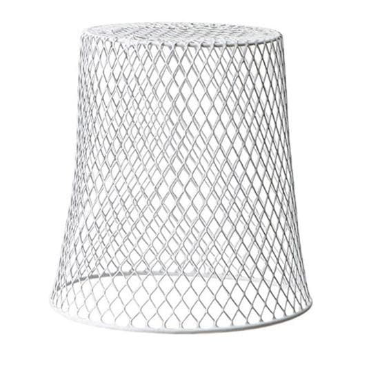 Protection Cover Metal Garden Cloche with Fine Mesh Easy-to-Install Plant Cages Animal-proof Mulch Guard for Outdoor Plants white
