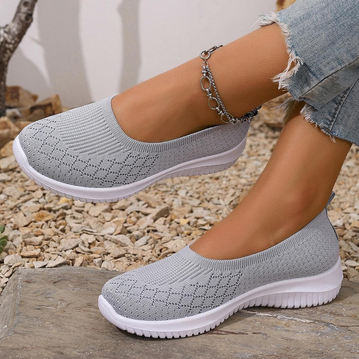 Women's Shoes 2025, Women's Casual Shoes, Mom Shoes 36 grey