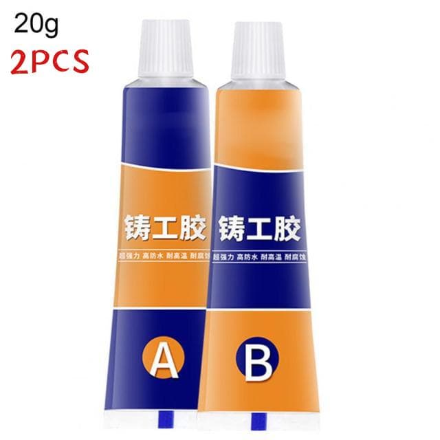 200℃ Metal Repairing Adhesive Super Glue Iron Steel Auto Radiator Water Tank Special Leakage Plugging Welding Glue 20g