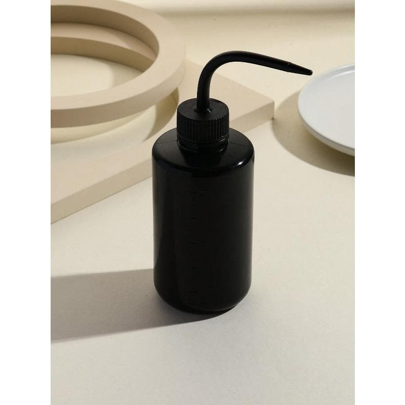 1PC Eyelash Cleaning Bottle,Elbow Cleaning Bottle Water Squeeze Dropper Plastic Squeeze Bottles Lash Bath Bottles With Curved Spout 250ML black