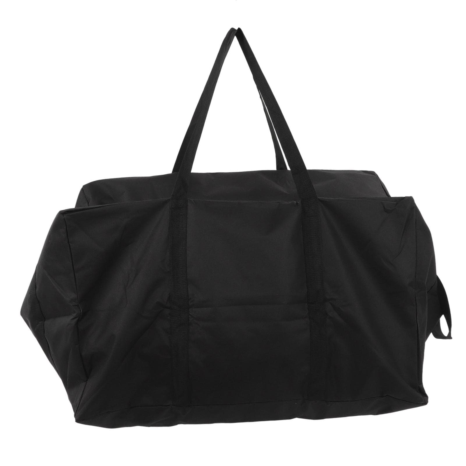 BBQ Tool Bag Portable Waterproof Dustproof Wear Resistant Black BBQ Grilling Tool Storage Tote Bag