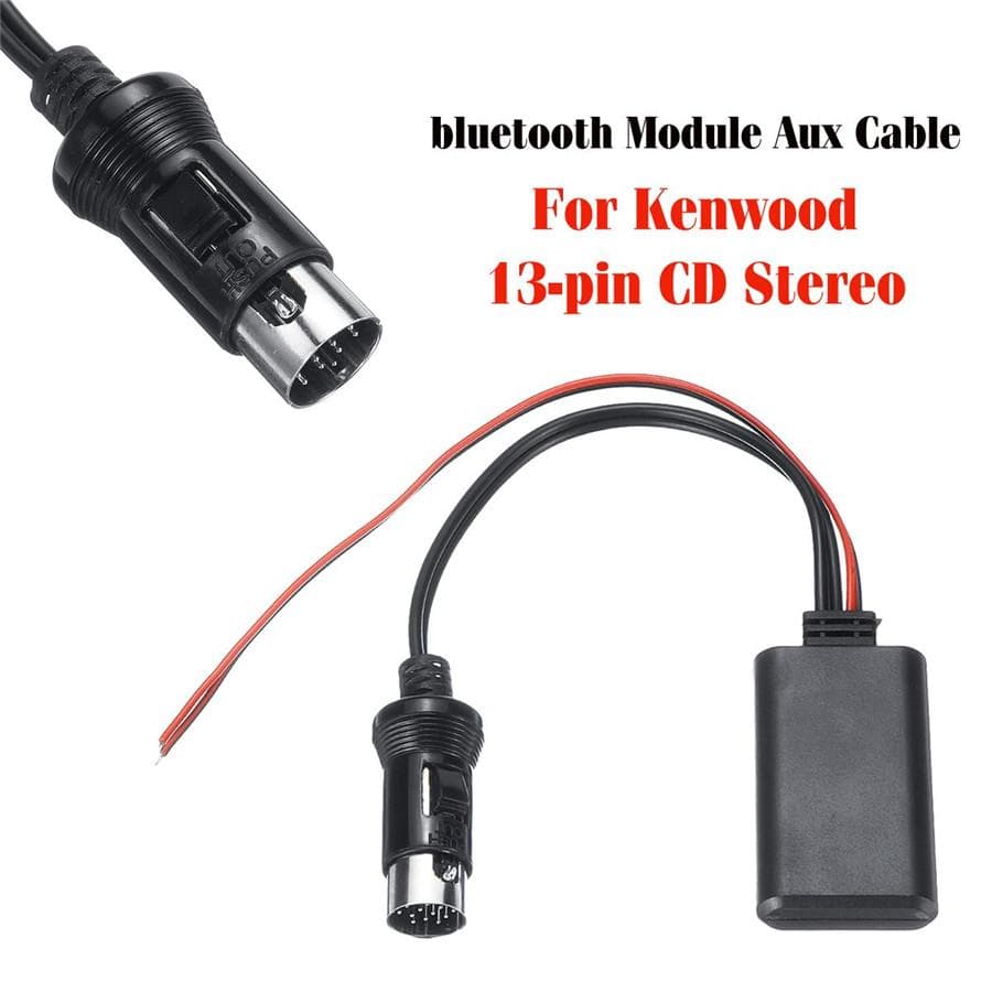 Car Bluetooth Module Audio Aux Cable Adapter Receiver For Kenwood All 13-pin CD