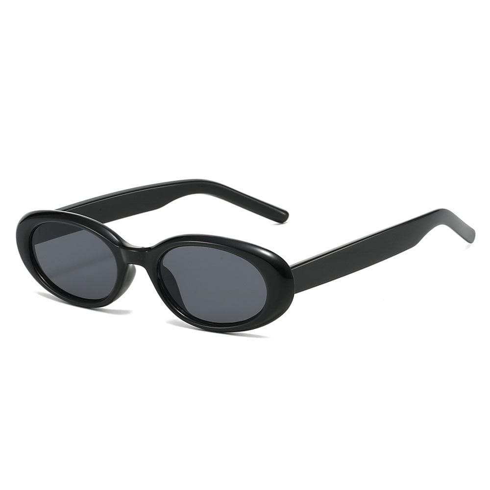 New Retro Tortoiseshell Gradient Oval Women Sunglasses Small Frame Jelly Color UV400 Protection Casual Men Sun Glasses as picture