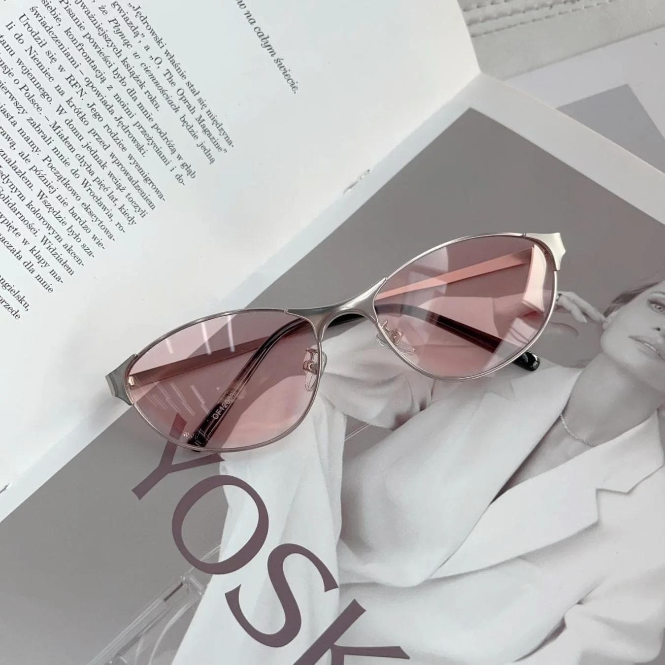 Women Y2k Sunglasses Cat Eye Designer Steampunk Metal Frame UV400 Sun Glasses for Girls Fashion Shades