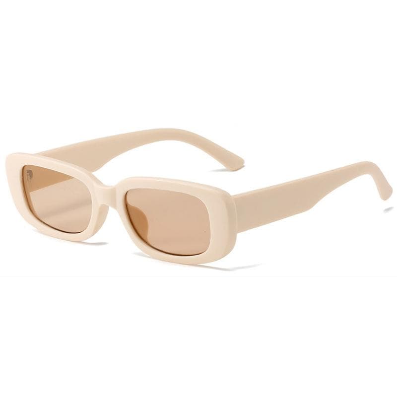 New Vintage Oval Sunglasses Woman Luxury Brand Small Rectangle Sun Glasses Female Small Ellipse Eyewear UV4 Oculos De Sol As shown in the figu