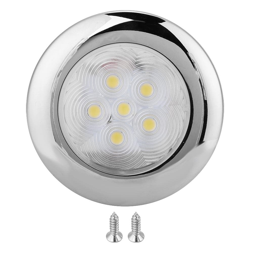 For Marine Boat Yacht 6 LED Light Dome light Lamp 12V DC Stainless Steel White