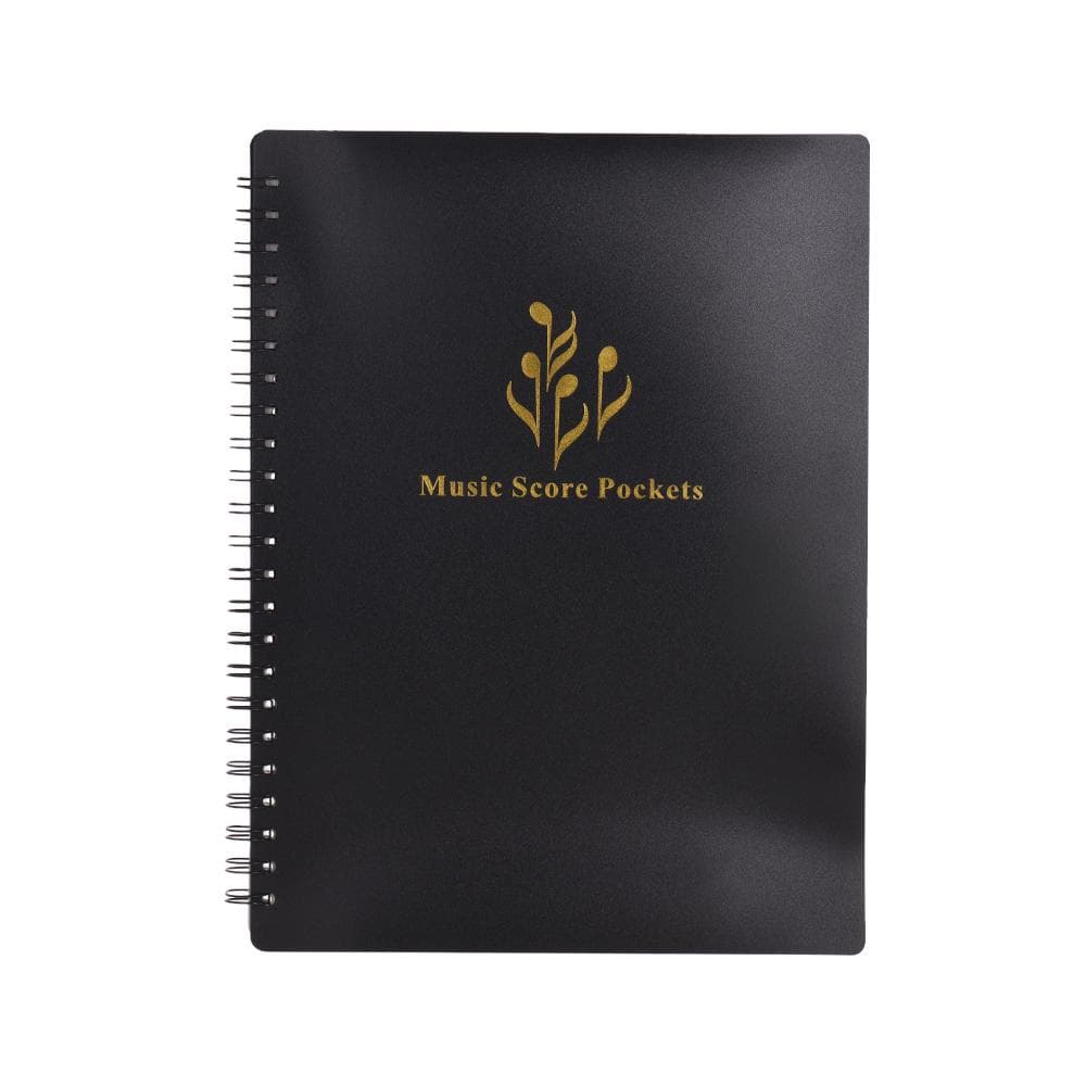 Multifunctional Music Score Holder A4 Size Paper Sheet Document File Organizer Folder with 40 black