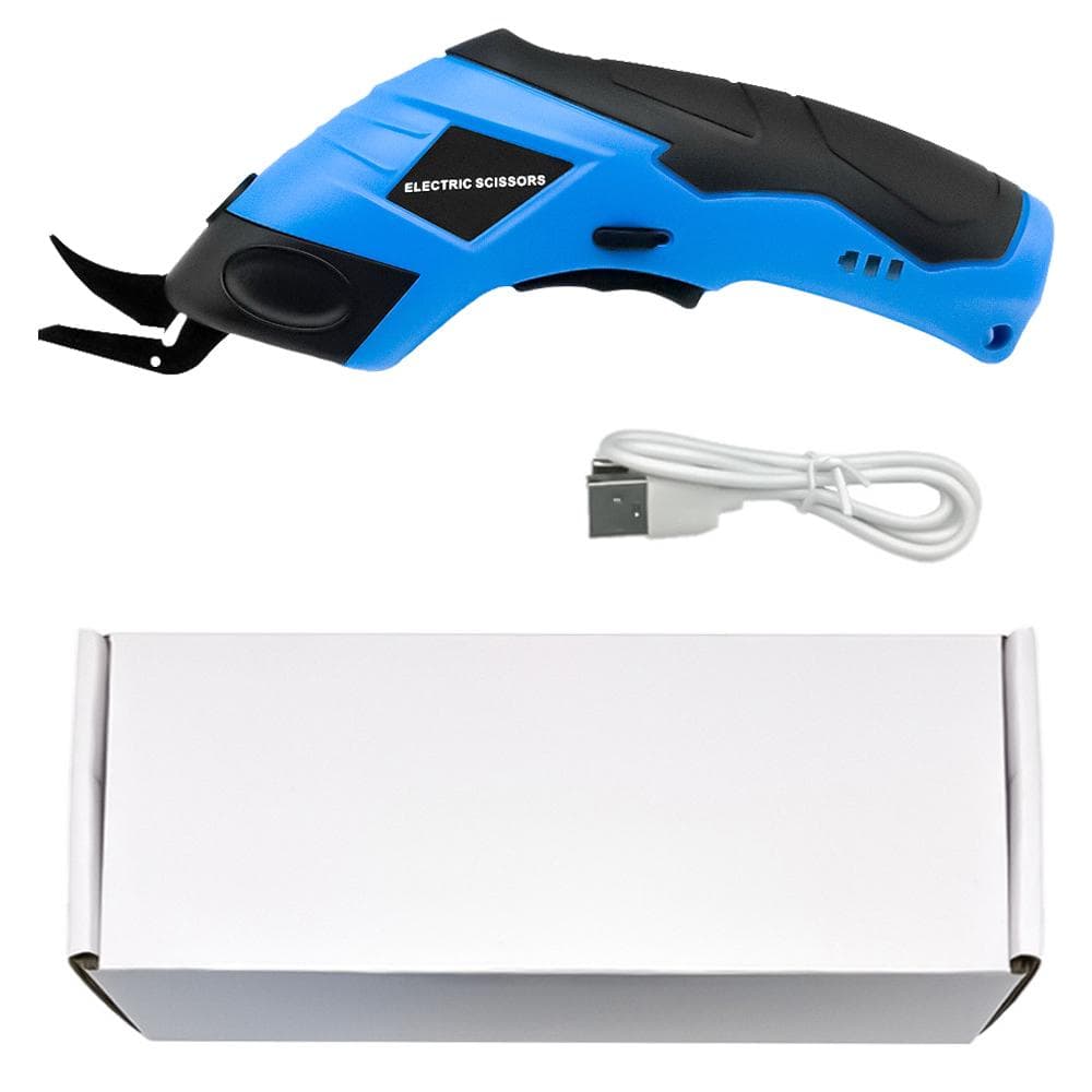 Handheld Electric Cloth Cutter Portable Fabric Cutting Machine Paperboard Leather Rug Plastics 1pcs bladehead paper box multicolour