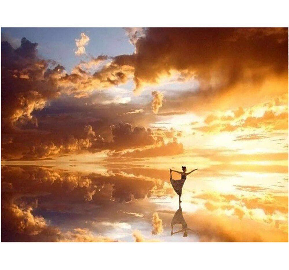 5D Diamond Embroidery Sky Scenery Paintings Full Drill Mosaic Cross Stitch Pictures 20X30CM