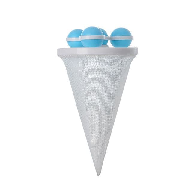 Floating hair filtering mesh removal Washing Machine Pet Fur Hair Removal Trap Reusable Mesh Dirty Collection Bag Cleaning Ball blue