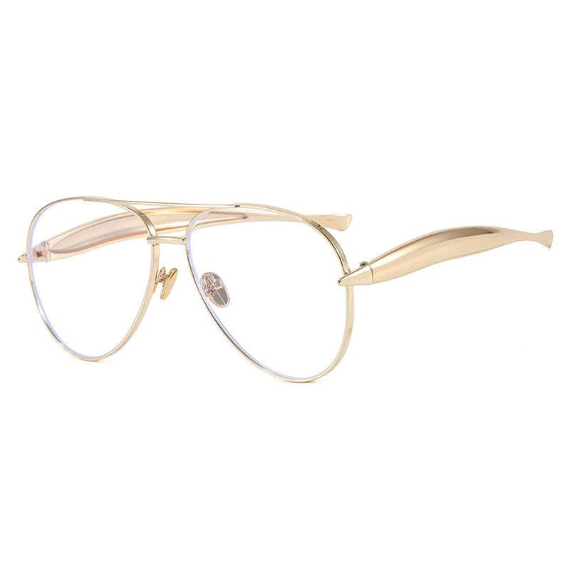 New Vintage Pilot Sunglasses Women Men Metal Frame Round Sun Glasses Oculos De Sol for Male Female Eyewear MULTI