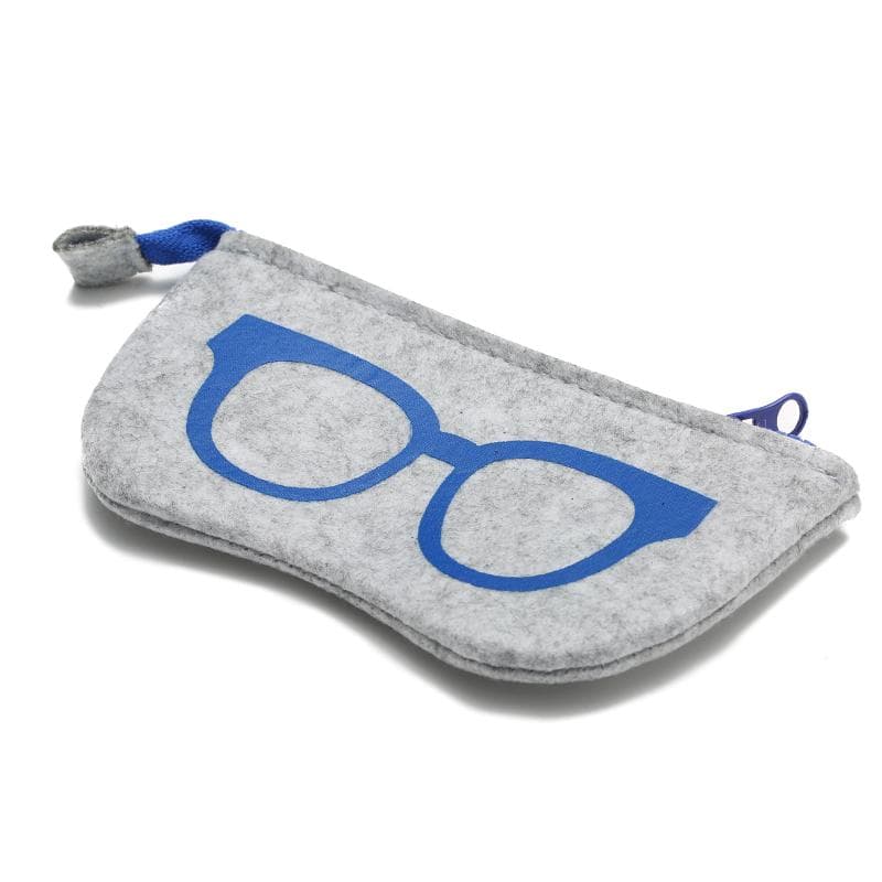 5 Colors Unisex Wool Felt Glasses Case Portable Eyeglasses Storage Bag for Sunglass Pen Students Cosmetic Organizer