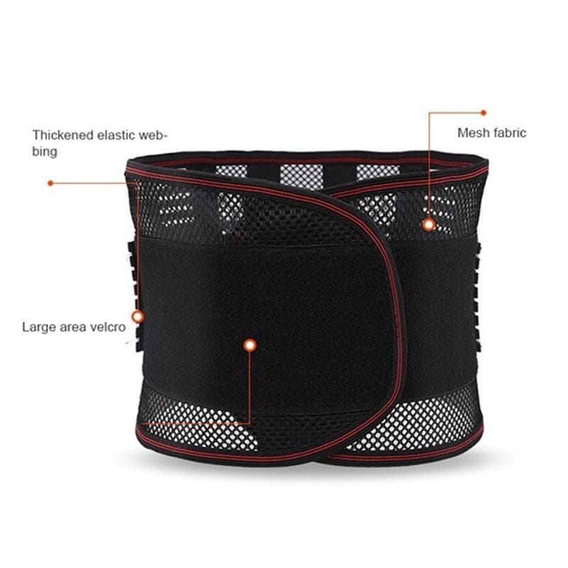 Lumbar Support, Breathable Protective Belt, Waist Protection, Relieve Waist Pain, Fitness Waist Care, Sitting Posture Correction, Gift M black
