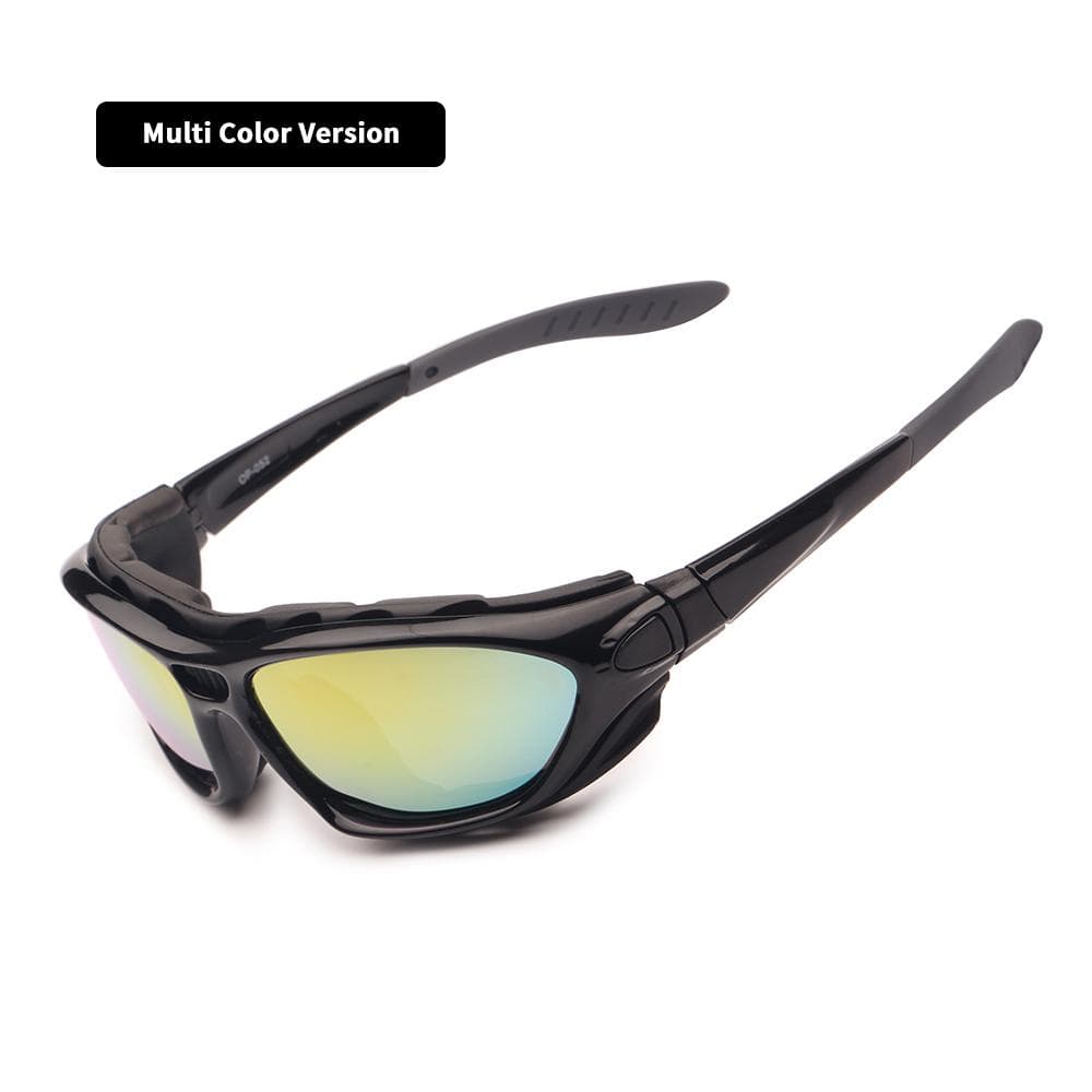 Motorcycle Goggles Clear 2 Pairs Day Night Riding Glasses Interchangeable Lenses Strap for Road Racing Sunglasses