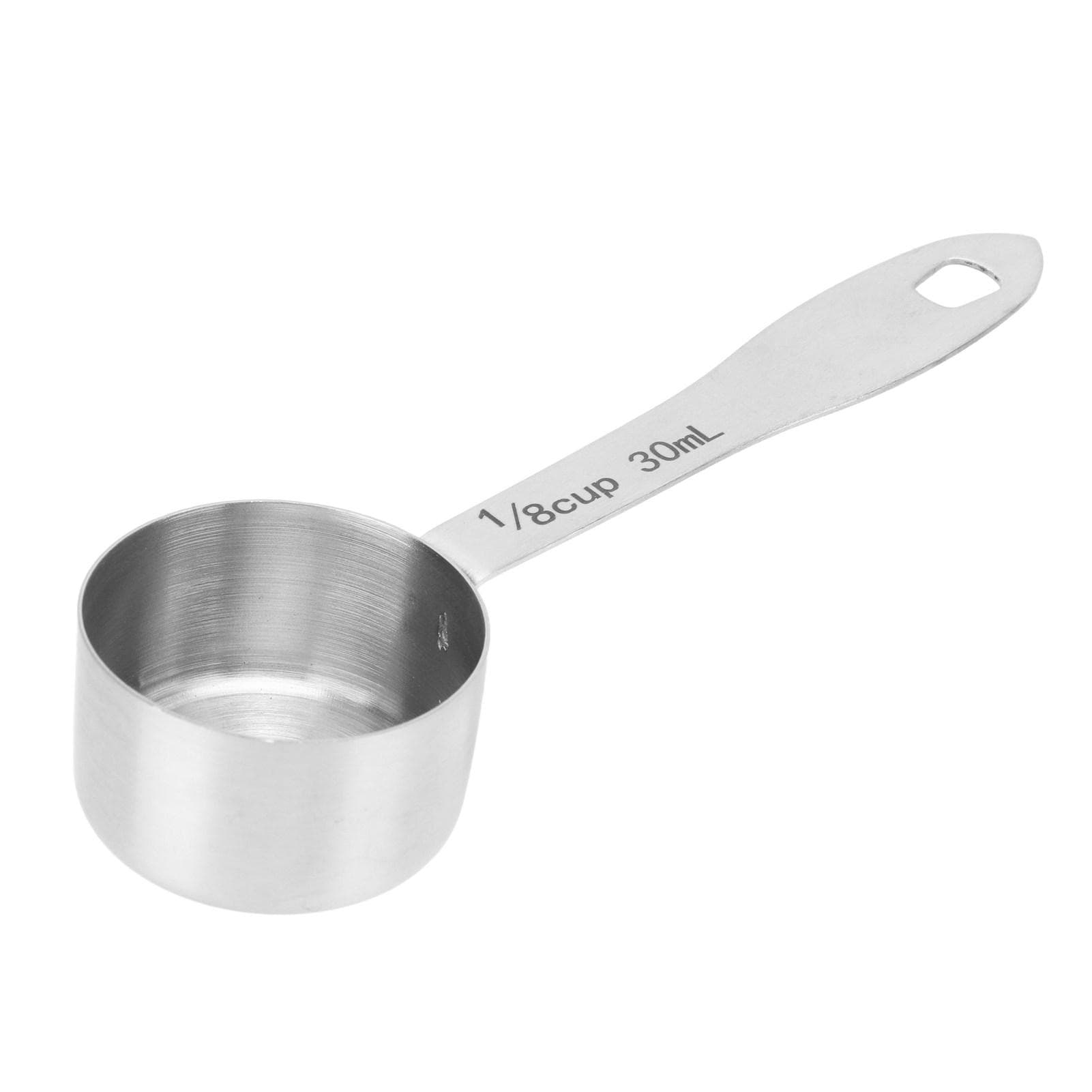 30ml Coffee Bean Measuring Scoop 304 Stainless Steel Measuring Spoon for Sugar Milk Fruit Powder L(for 6.5-9kg)