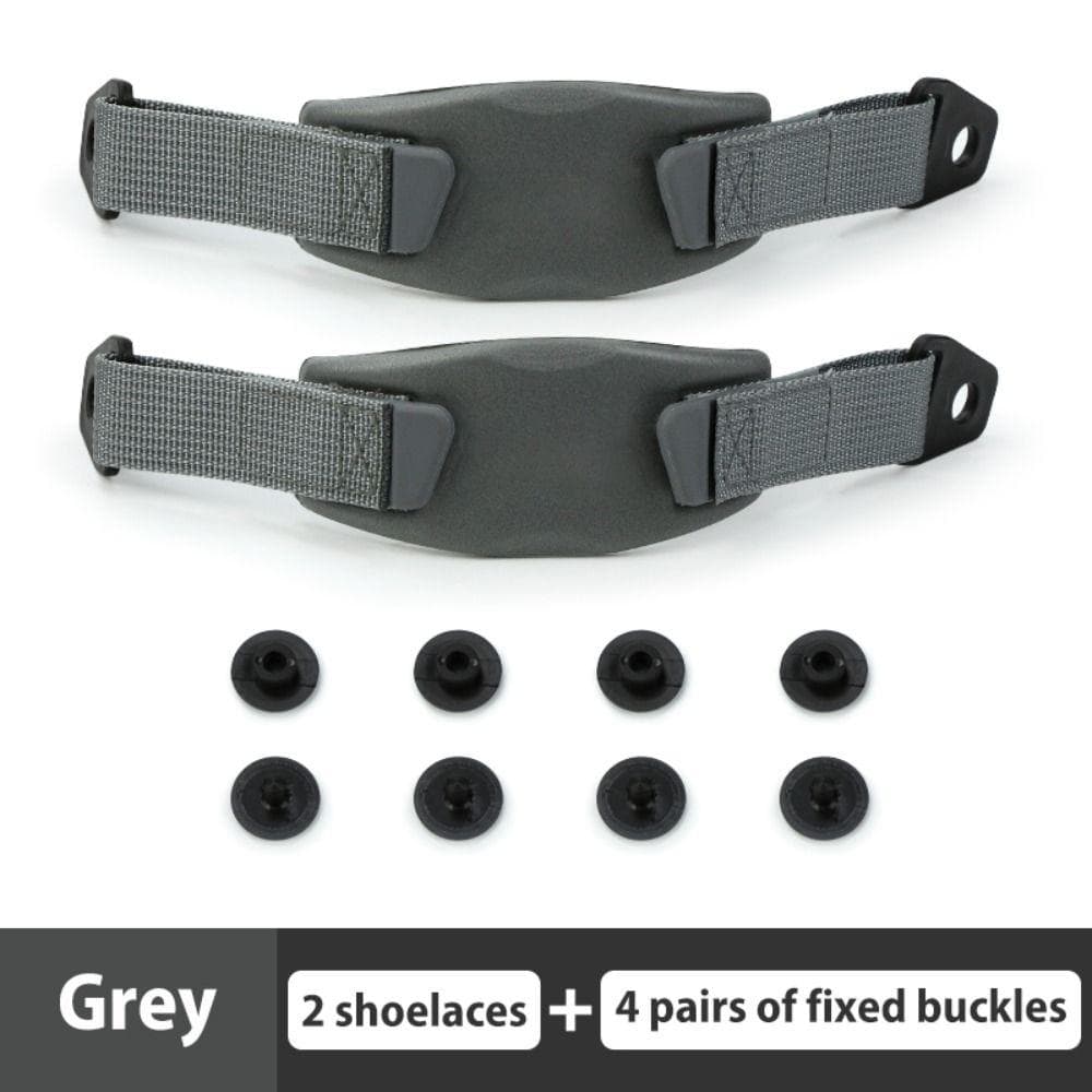 New Shoelaces For Croc Shoes EVA Holes Shoes Heel Strap Adjustable DIY Shoes Accessories Gift For Ladies And Children grey