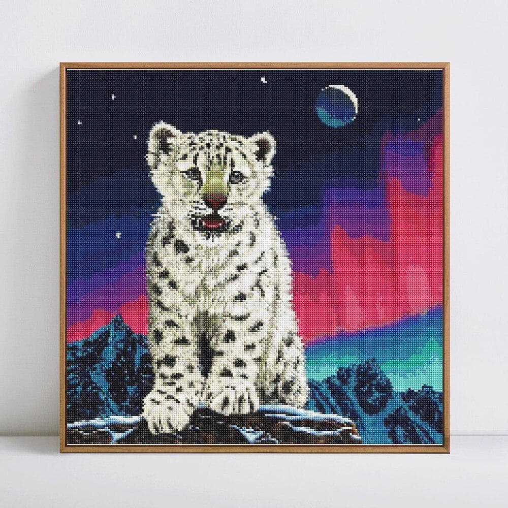 5D Diamond Painting Full Round Animal Leopard Diamond Embroidery Sale Diamond 30x30