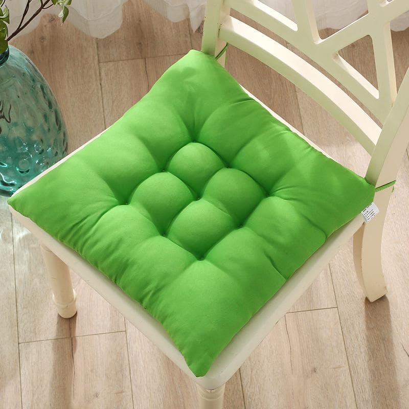 Student Chair Cushion with Straps - Thick Office and Tatami Futon Pad for Winter 50x50cm