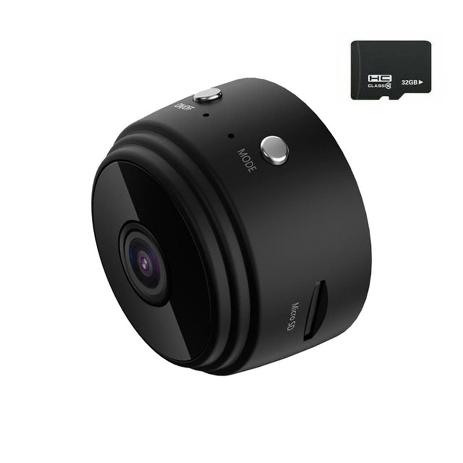 Sagit A9 Mini Camera WiFi Home Camcorder 1080P HD Cam Webcam Security Camera For Home Car Indoor Outdoor With 32GB SD Card One Size black