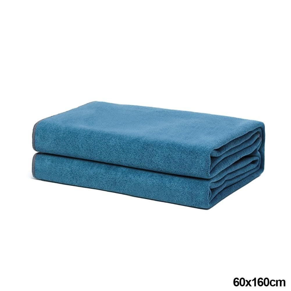 Car Microfiber Towel Microfiber Cloth Wash Towel Microfiber Cleaning Drying Cloth Car WashTowel Auto Detailing for Car Care Wax Polish 60*160cm blue