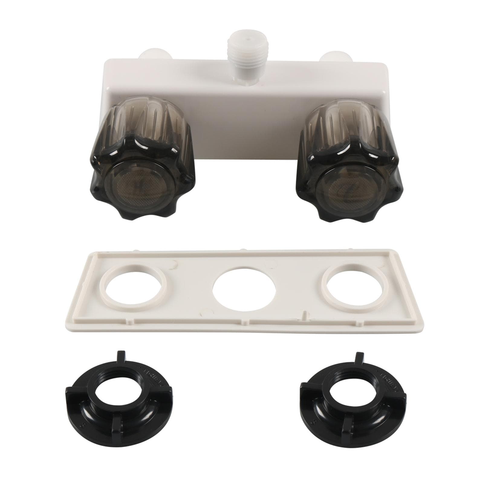 RV Shower Faucet RV Shower Valve Diverter 4 Bathroom Shower Mixing Valve Control for RV Camper dark brown