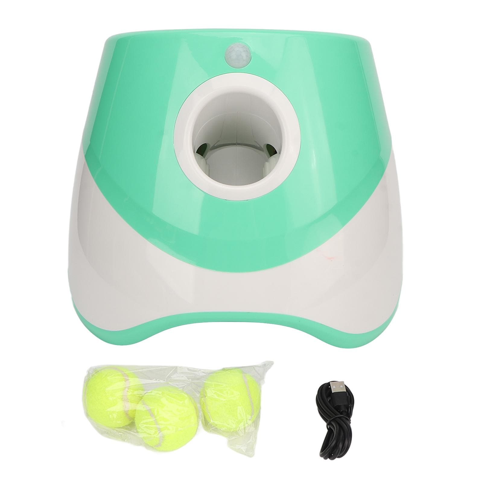 Dog Automatic Ball Launcher Rechargeable 3 Modes Interactive Pet Ball Thrower for Indoor Outdoor
