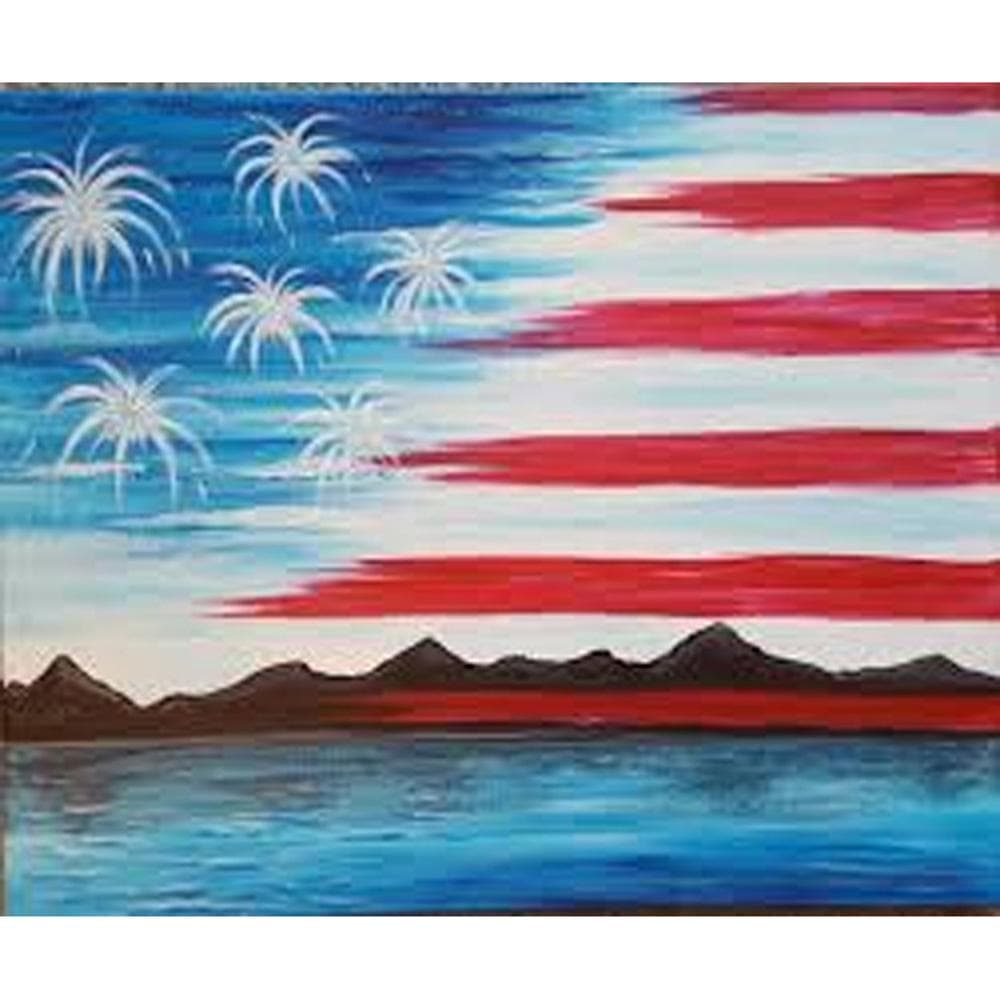 Full Drill Diamond 5D Diamond Painting American flag Diamond Embroidery Cross Stitch 20X30CM