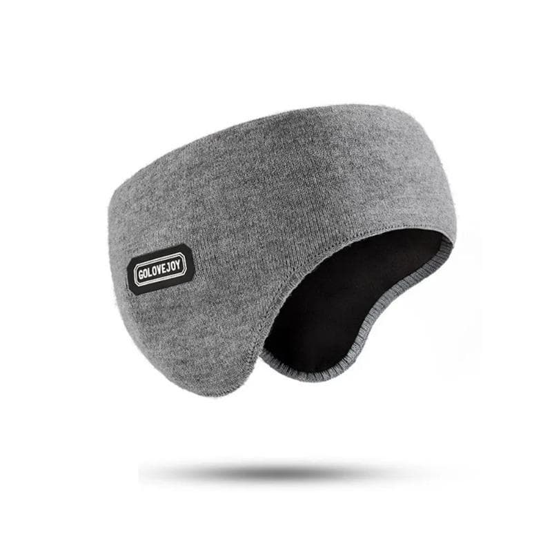 Winter Men's Padded And Thickened Ear Warmers To Prevent Cold And Wind Warm Ear Muffs grey