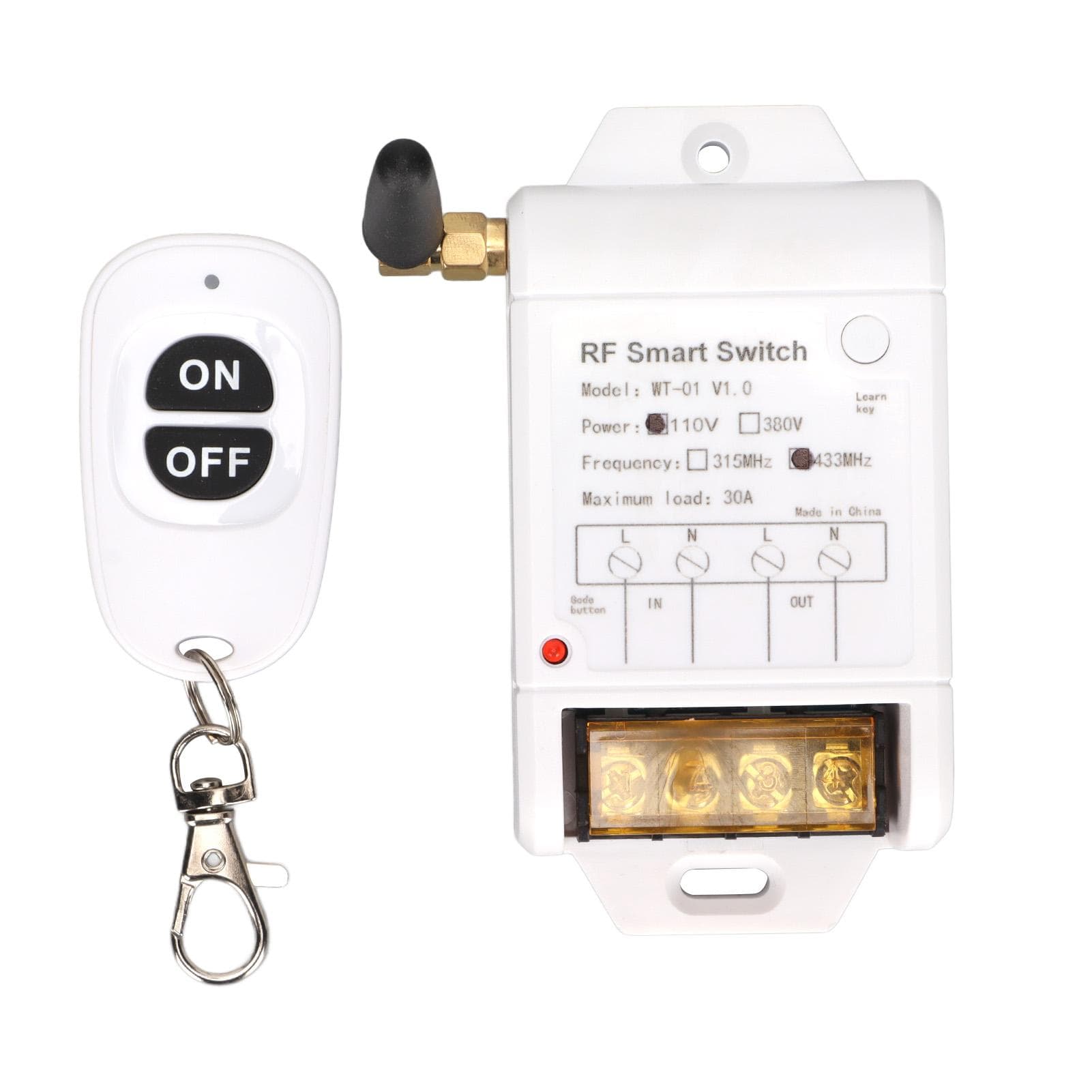 WT?01 Remote Control Switch Water Pump LED Light Garage Door Relay Transmitter Remote Control