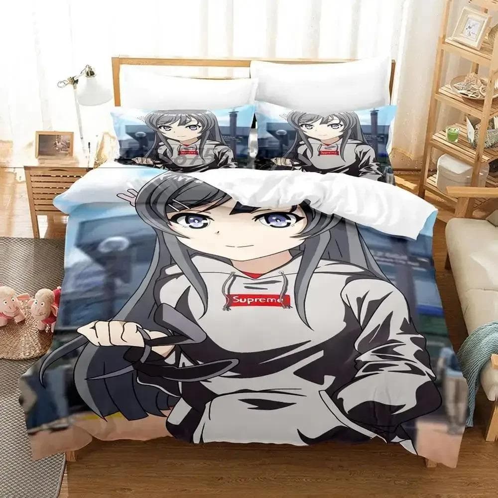 Brother X Brother Bedding Set Single Twin Full Queen King Size Bed Set Adult Kid Bedroom Duvet cover Sets 3D Anime Bed Sheet Set 70x133cm 2pcs