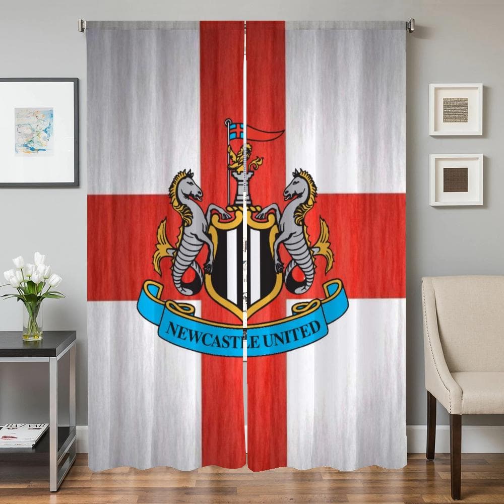 Kitchen Curtains for Living Room 2 Pieces Blackout Curtains Door Curtain N-newcastle United Fc Bedroom Decoration Partition Home W50xH70cmx2pcs-CL