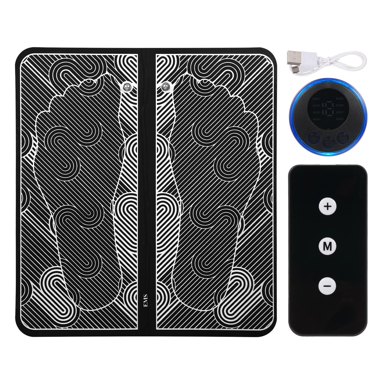 Electric Muscle Stimulation Massager Electric Leg Muscle Stimulator Massager Pressure Relief Pain black