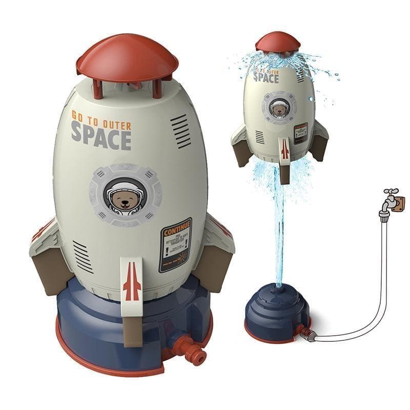 Rocket Launcher Toys Outdoor Rocket Water Pressure Lift Sprinkler Toy Fun Interaction In Garden Lawn Water Spray Toys for Kids white