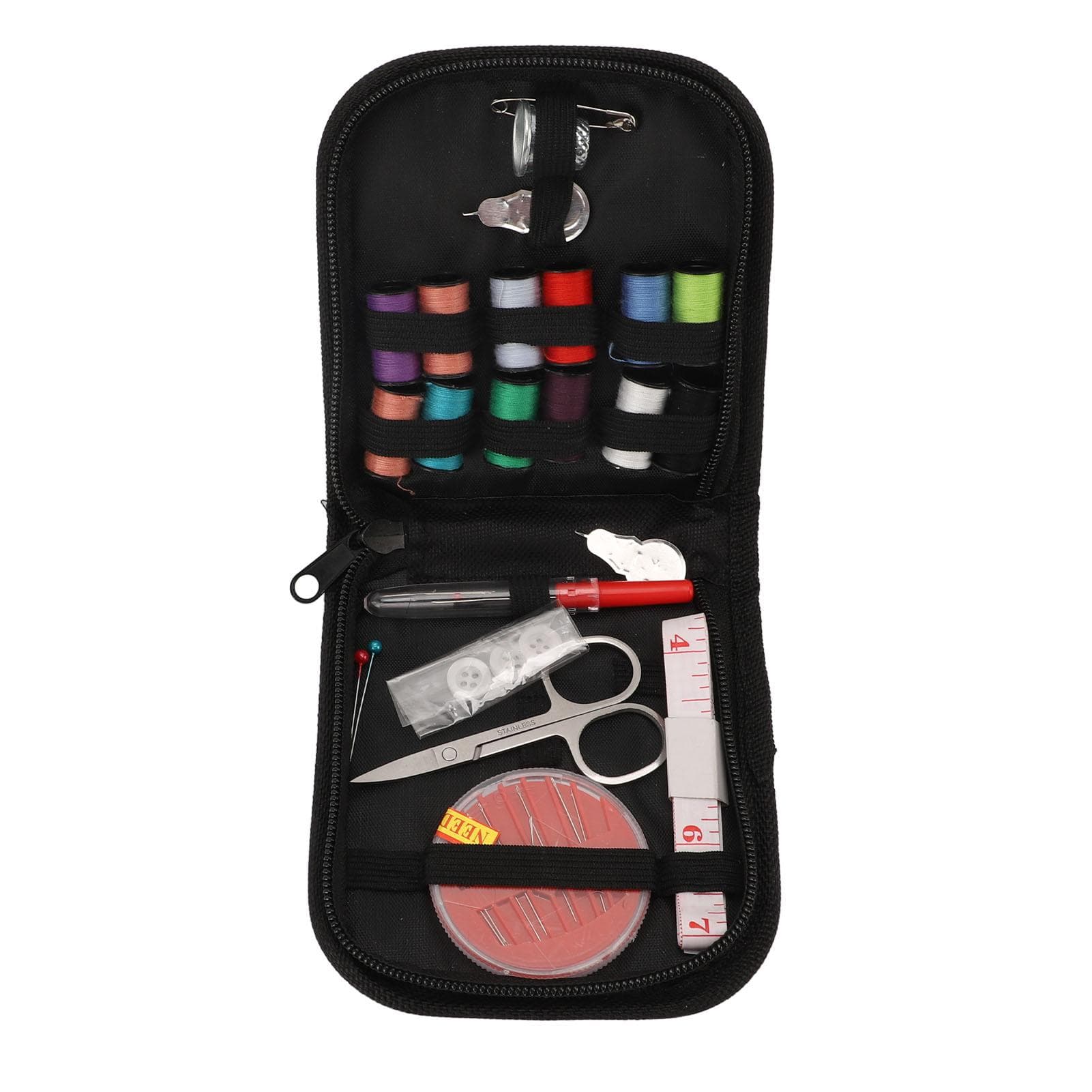 Sewing Kit Gift Needles Thread Scissors Travel Portable Box Supplies Accessories for Dorm Room Home