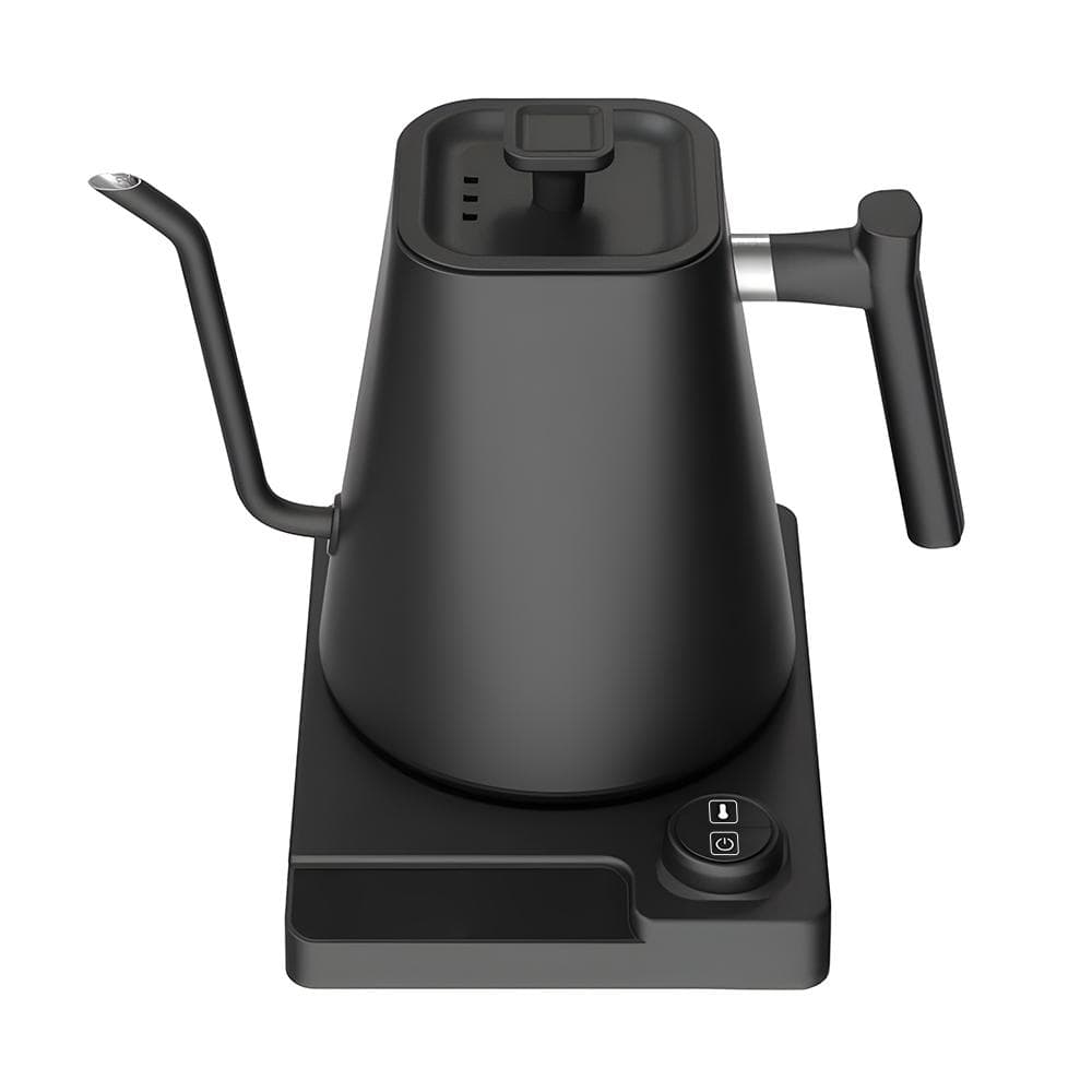 Electric Gooseneck Kettle Temperature Control Pour-Over Kettle for Coffee and Tea 1.0L Silent 1-24H UK Plug black