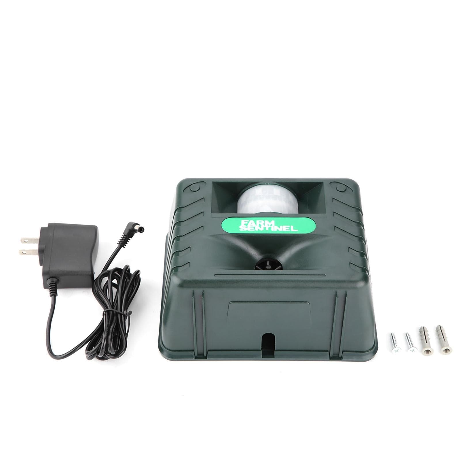 Ultrasonic 4 Alarm Sounds Electronic Pest Repellent for Bird Wild Animals Outdoor